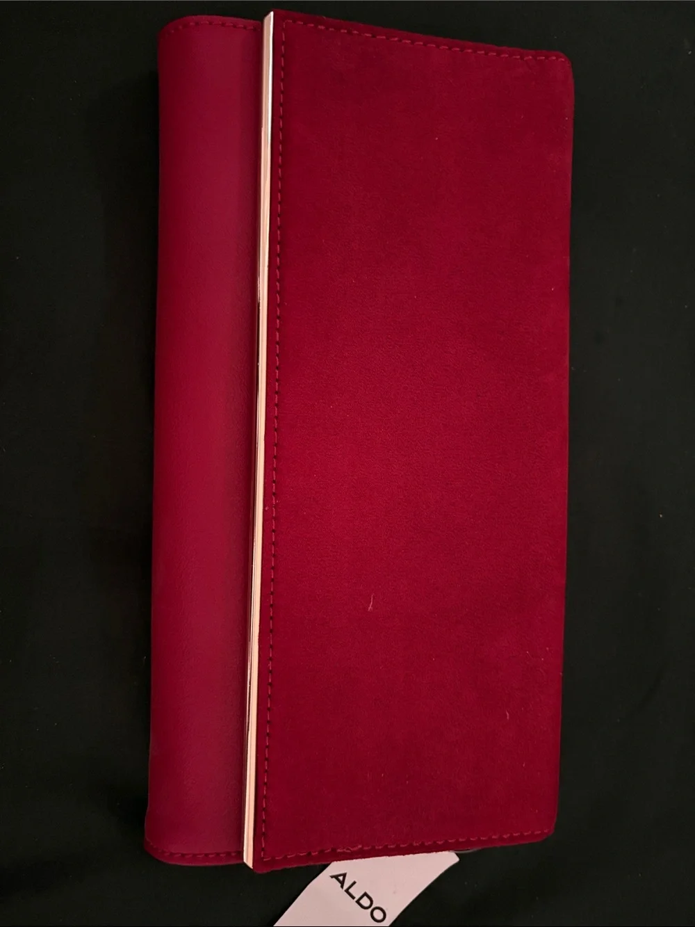Aldo Deep Red Tablet Folio Case with Accent Trim